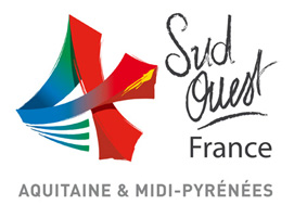 Logo de la marque Sud-Ouest qui fait la promotion de l’ensemble des produits agricoles des régions Aquitaine et Midi-Pyrénées.