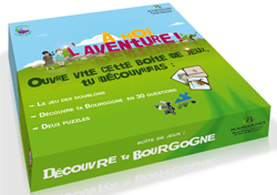  Kit de jeux avec deux puzzles, un jeu de doublons et des cartes de questions. © BIVB