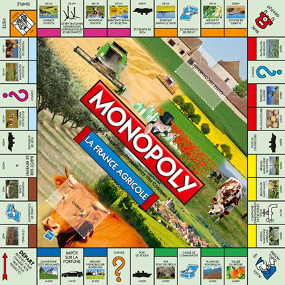 Le plateau du Monopoly agricole.