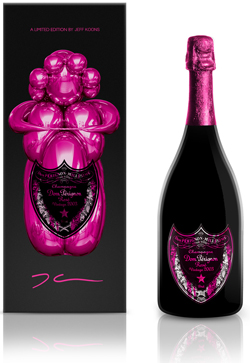 l’artiste américain Jeff Koons a été choisi pour accompagner Dom Pérignon rosé millésime 2013.